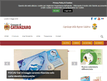 Tablet Screenshot of comunecatanzaro.it